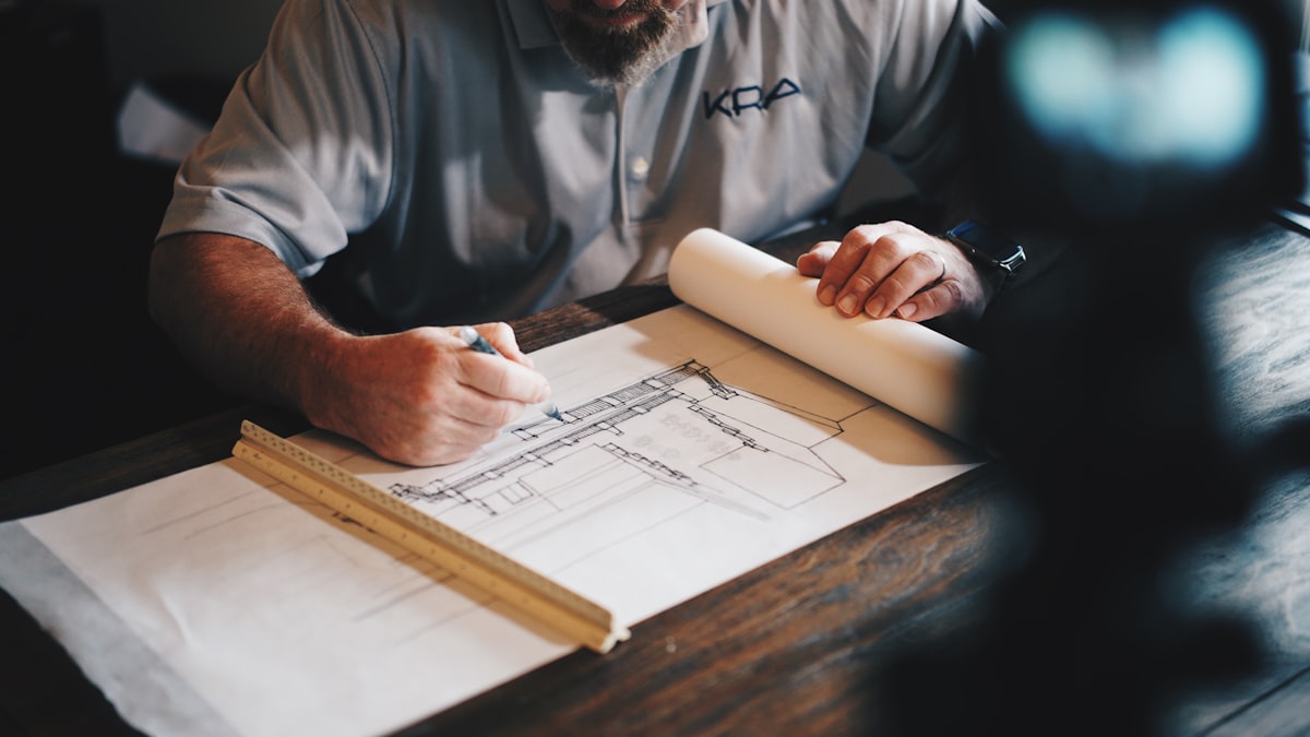 Technical blueprints and planning documents for structured implementation